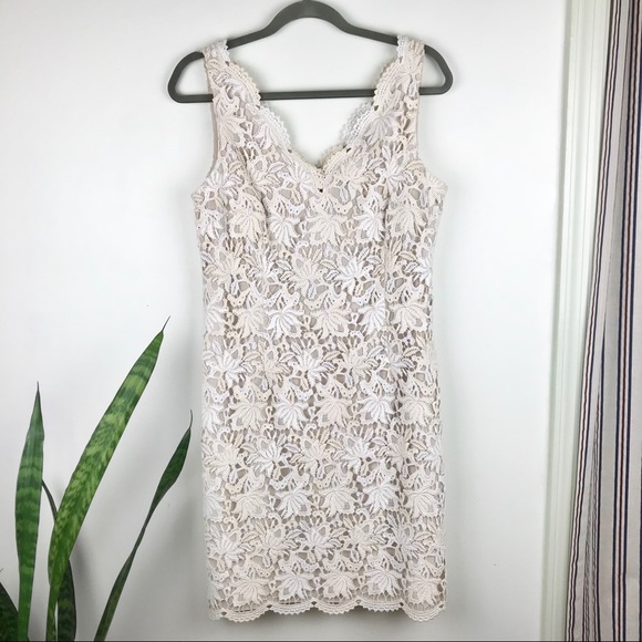 Ann Taylor Dresses & Skirts - Ann Taylor Vintage Floral Lace Sheath Dress